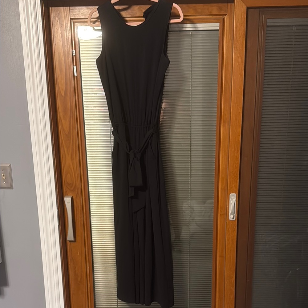 Banana Republic Blue Pleated Halter Maxi Dress